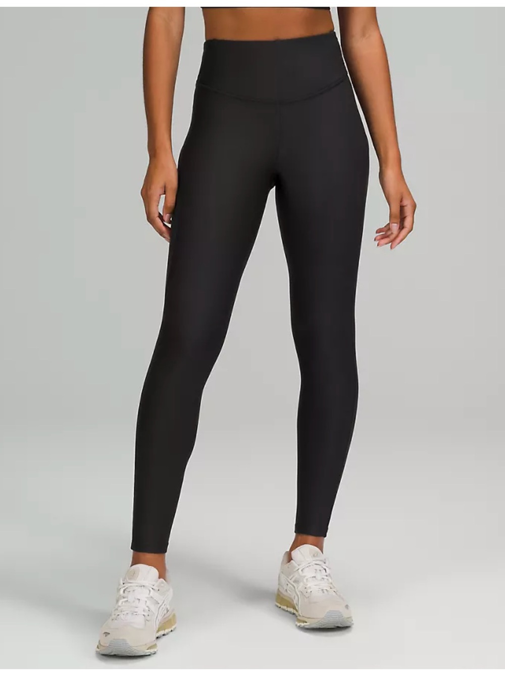 lululemon athletica Black Base Pace High-Rise Fleece Running Leggings 28”